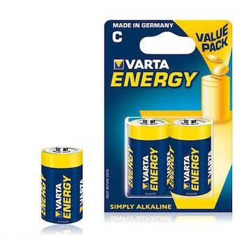 Baterie alkalické Varta Energy LR14-C 2ks