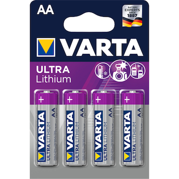 Baterie Lithiové Varta LR06-AA (1,5 V) 4ks