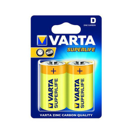 Baterie zinkové Varta Superlife LR20-D 2ks