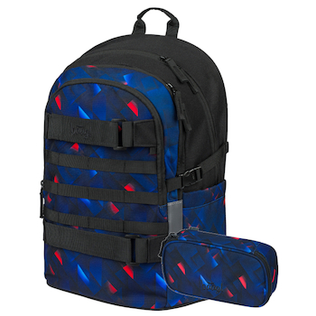 Batoh anatomický Baagl Skate Indigo sada
