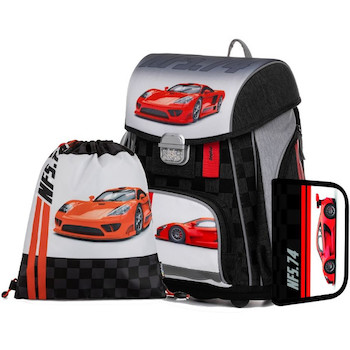 Batoh školní anatomický Premium Auto sada