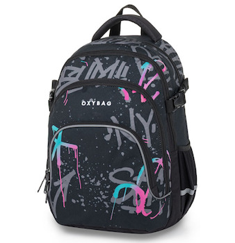 Batoh studentský Oxy Scooler Grafitti Pink