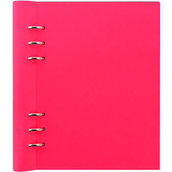 Blok FILOFAX Clipbook A5 Saffiano fluoro růžový