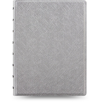 Blok FILOFAX Notebook A5 Saffiano Metallic Silver