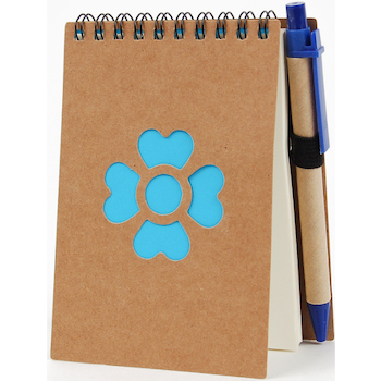 Blok spirálový ECO 13,5x9cm čistý květina