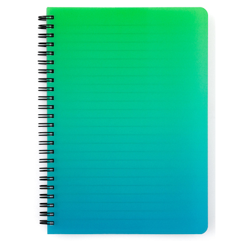 Blok spirálový OMBRE A4 zelený