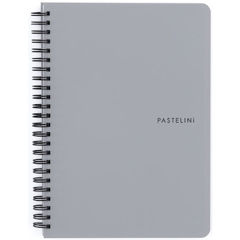 Blok spirálový PASTELINI A4 šedý