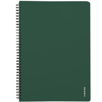 Blok spirálový VERDE A4 zelený