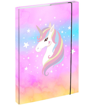 Box na sešity A4 Rainbow Unicorn