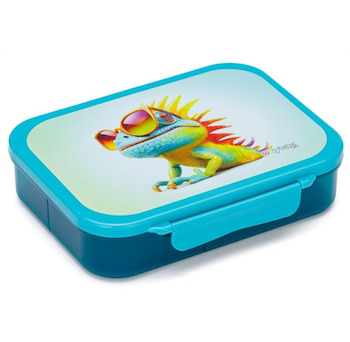 Box na svačinu přihrádkami crazy animals Chameleon
