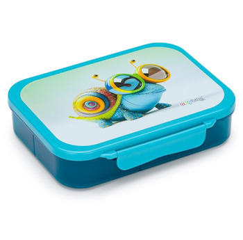 Box na svačinu přihrádkami crazy animals Šnek