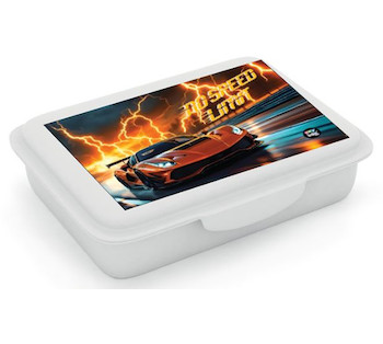 Box na svačinu s přihrádkou Auto 2