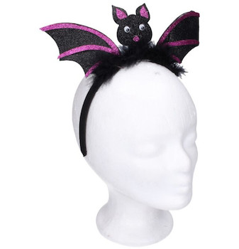 Čelenka s ozdobou netopýr Halloween
