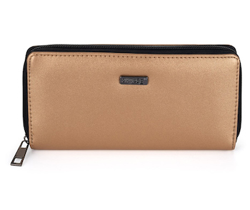 Dámská peněženka velká Metallic měděná