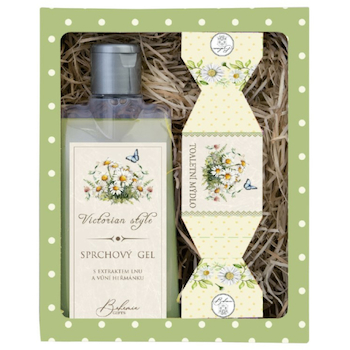 Dárková sada pro ženu Victorian Style – Heřmánek sprchový gel 200 ml a mýdlo 30 g