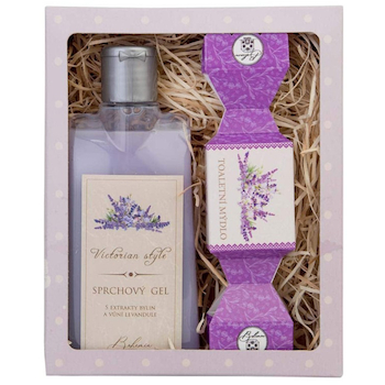 Dárková sada pro ženu Victorian Style – Levandule sprchový gel 200 ml a mýdlo 30 g