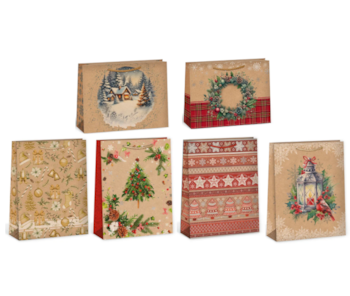 Dárková taška papírová 18.3 x 24.3 cm mix motivů