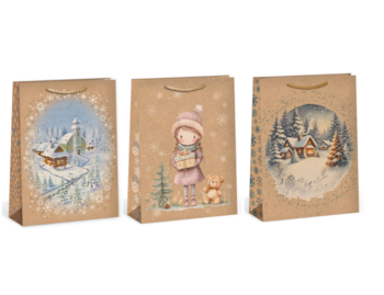 Dárková taška papírová 23.3 x 31.3 cm mix motivů