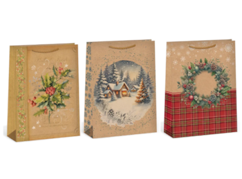 Dárková taška papírová 31 x 41.5 cm mix motivů