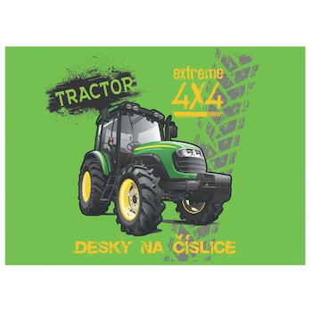 Desky na číslice Traktor