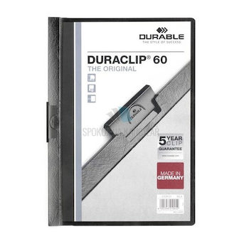 Desky s kovovým klipem DURACLIP® 60 listů černé