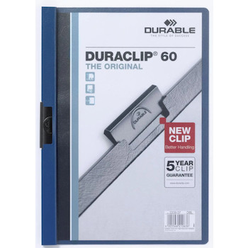 Desky s kovovým klipem DURACLIP® 60 listů modré