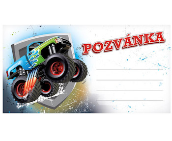 Dětská pozvánka Truck 10ks