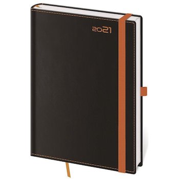 Diář denní A5 Black Orange Helma DB422-5-2