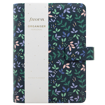 Diář FILOFAX osobní černý Garden