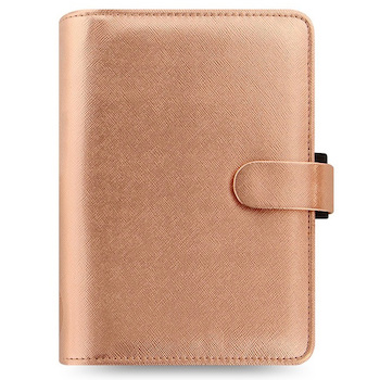 Diář FILOFAX Saffiano osobní Metallic rose gold