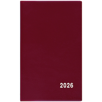 Diář týdenní Alois PVC bordó