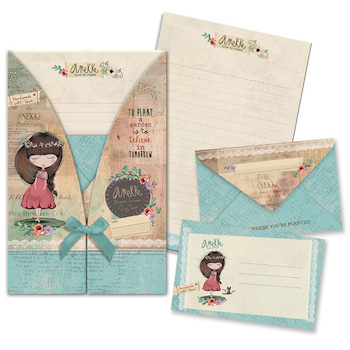 Dopisní souprava barevná Anekke