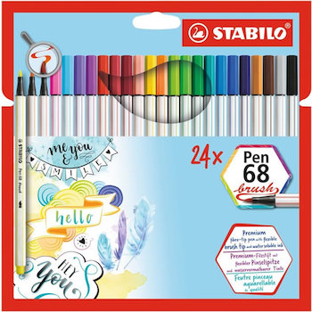 Fix Stabilo Pen 68 Brush sada 24ks