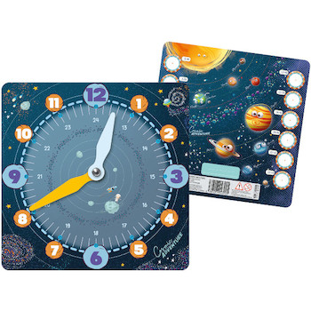 Hodiny dětské školní Cosmic Adventure