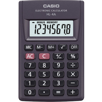 Kalkulačka Casio HL-4 A