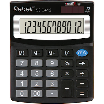 Kalkulačka Rebell SDC 412 černý