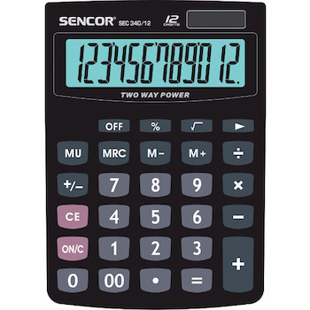 Kalkulačka Sencor SEC 340/12