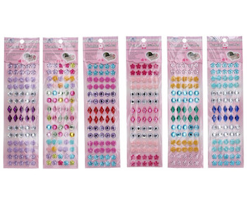 Kamínky dekorační samolepicí 21x7 cm mix