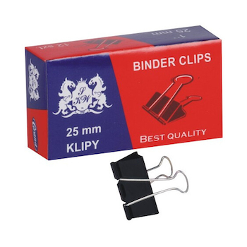 Klipy kovové 25mm