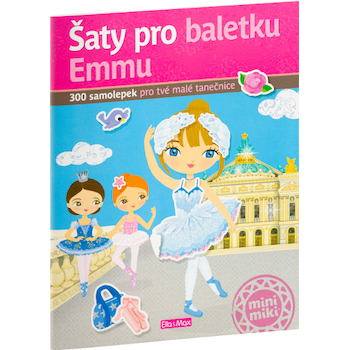 Kniha samolepek Šaty pro baletku Emmu