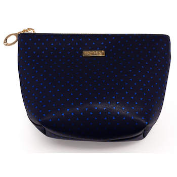 Kosmetická taška hranatá Blue triangles