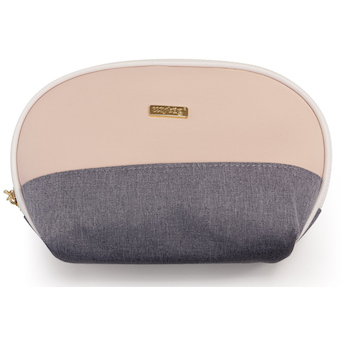 Kosmetická taška kulatá Grey salmon