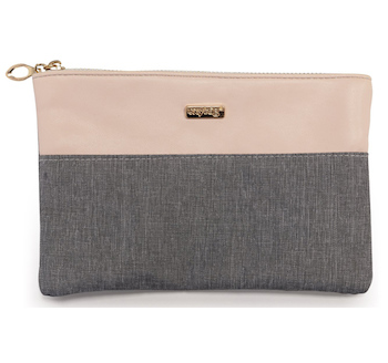 Kosmetická taška plochá Grey salmon