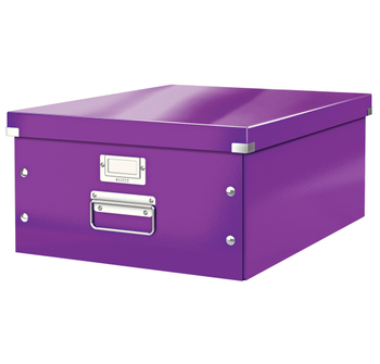 Krabice archivační CLICK-N-STORE A3 fialová