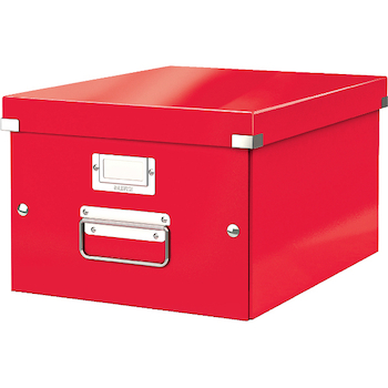 Krabice archivační CLICK-N-STORE A4 červená