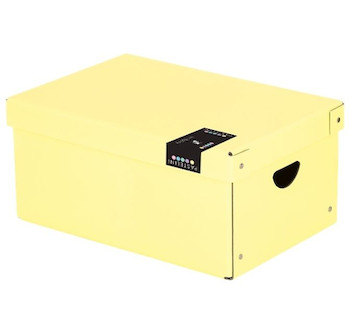 Krabice Pastelini lamino 35x24x16 cm žlutá