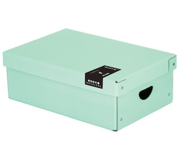 Krabice Pastelini lamino 35x24x9 cm zelená