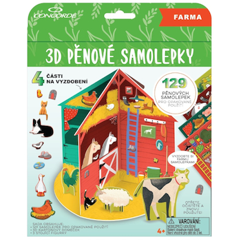 Kreativní set Pěnové samolepky 3D Farma