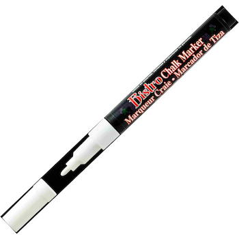 Křídový popisovač Marvy 482S-W bílý tenký hrot
