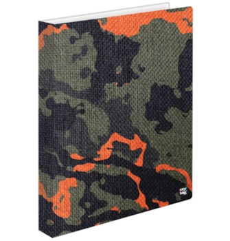 Kroužkový blok karis A4 plastik Camo